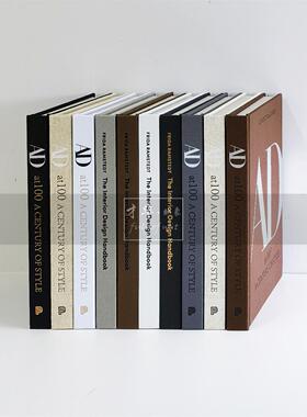 布面质感AD艺术装饰真书样板间样品屋展示中心侘寂风黑白英文软装