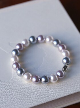 极速施家同款 贝珠圆珠款手链 实物真的好M看 女款贝珠饰品礼物