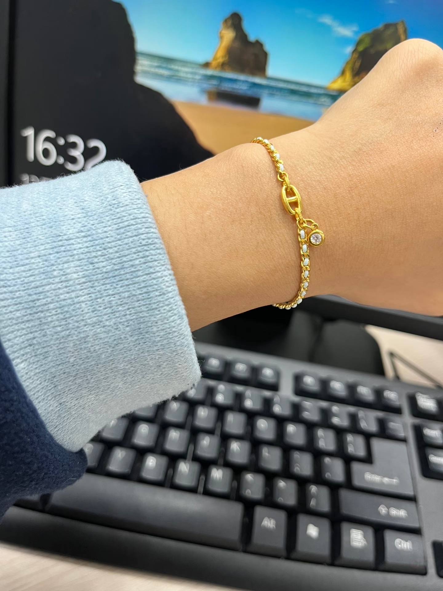 工厂定制金包银猪鼻子手链女款轻奢小众设计感高级送女友新年礼物,淘宝优惠券,粉丝福利购,淘宝优惠卷