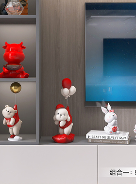 轻奢档客厅酒柜装饰品摆件家居饰品电视柜玄关公室乔迁礼物