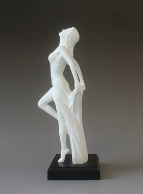 创意现代简约美女人物抽象雕塑艺术家居摆设办公室内新房客厅摆件