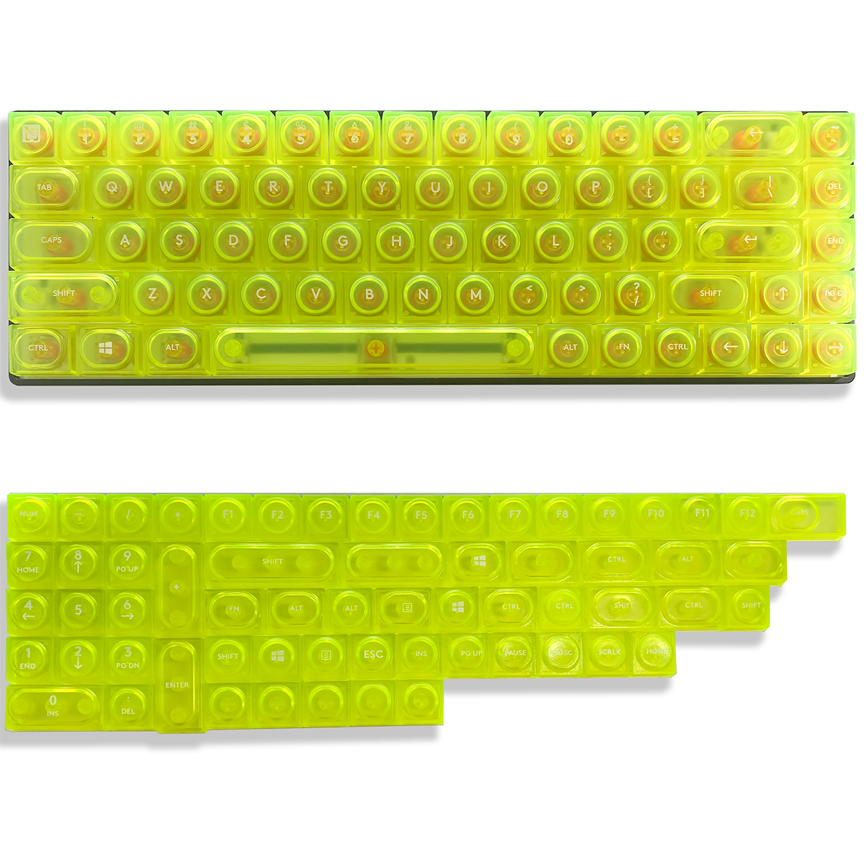 透光十字轴键帽 PC材质126键 矮轴机械键盘客制化wooting磁轴 - 图2