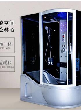 浴缸体API淋浴房一体式淋浴房泡澡浴整体缸隔带断一式家用浴房