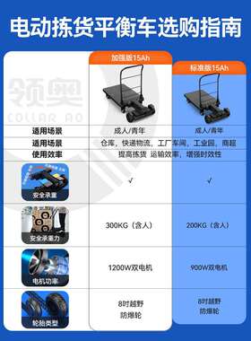 电动小型手推车仓库快递代步平衡车载货搬运工具车平板车
