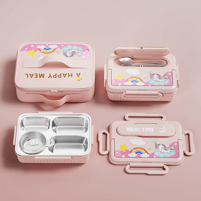 小生学一年级盒该学生饭盒方形分格午餐便当盒316女不锈钢餐427保,淘宝优惠券,粉丝福利购,淘宝优惠卷