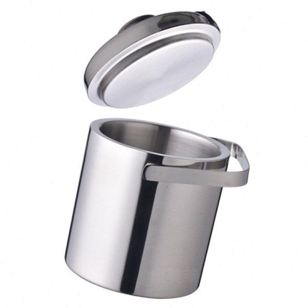 双层304不锈钢冰桶带提手圆形小啤酒桶酒吧工具冰粒冰夹香槟桶,淘宝优惠券,粉丝福利购,淘宝优惠卷