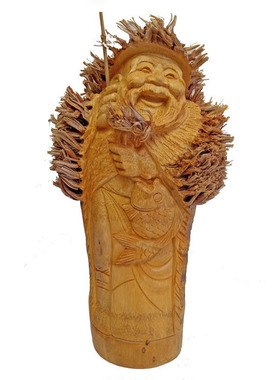 竹根雕办公室家居装饰品摆件摆设竹根摆件