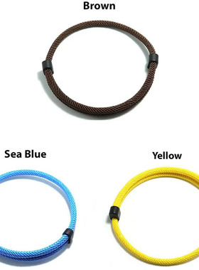 简约百搭男女学生礼物情侣款手环双活扣任意调节船锚手工编织手绳