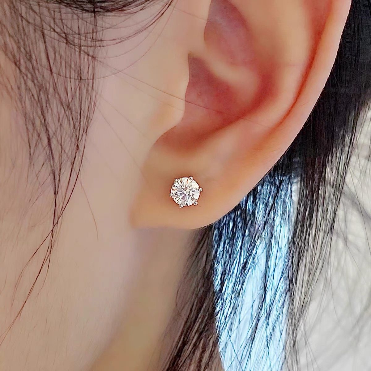 香港代购PT950铂金耳钉经典六爪天然真钻GIA钻石50分1克拉男女款,淘宝优惠券,粉丝福利购,淘宝优惠卷