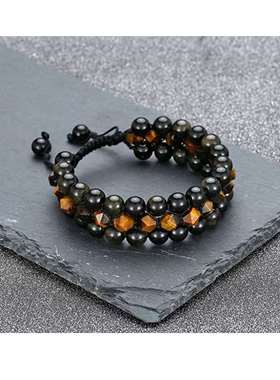 极速Jewelry simple cold wind geometric hand-woven 8VMM tiger