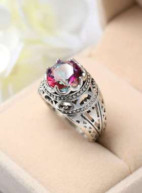 极速Jewelry Fasjhion Colorful Zircon Rings Ladies Hand Jewel