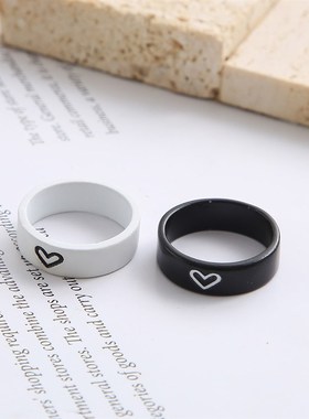 极速Couple ring Mens womenAs love Valentines Day g