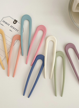 极速Fashion Candy Color Hair SticksF for Women Shell Hair Cl