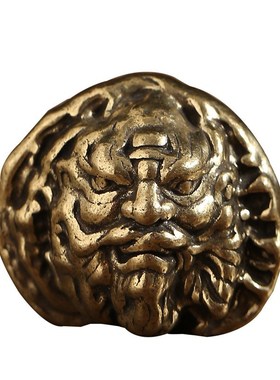 极速实心文玩全铜核桃q手把件一对钟馗菩萨铜核桃一对把玩文玩礼