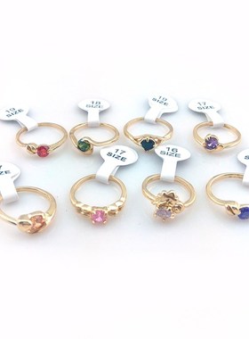 极速High Quality Gold Color Real Zircon KRings Fashion Zirco
