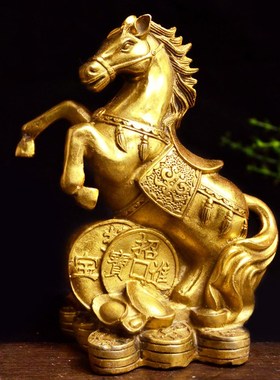 易水阁 铜十二生肖工艺品摆件生肖马纯铜龙牛狗家居客厅卧室摆饰