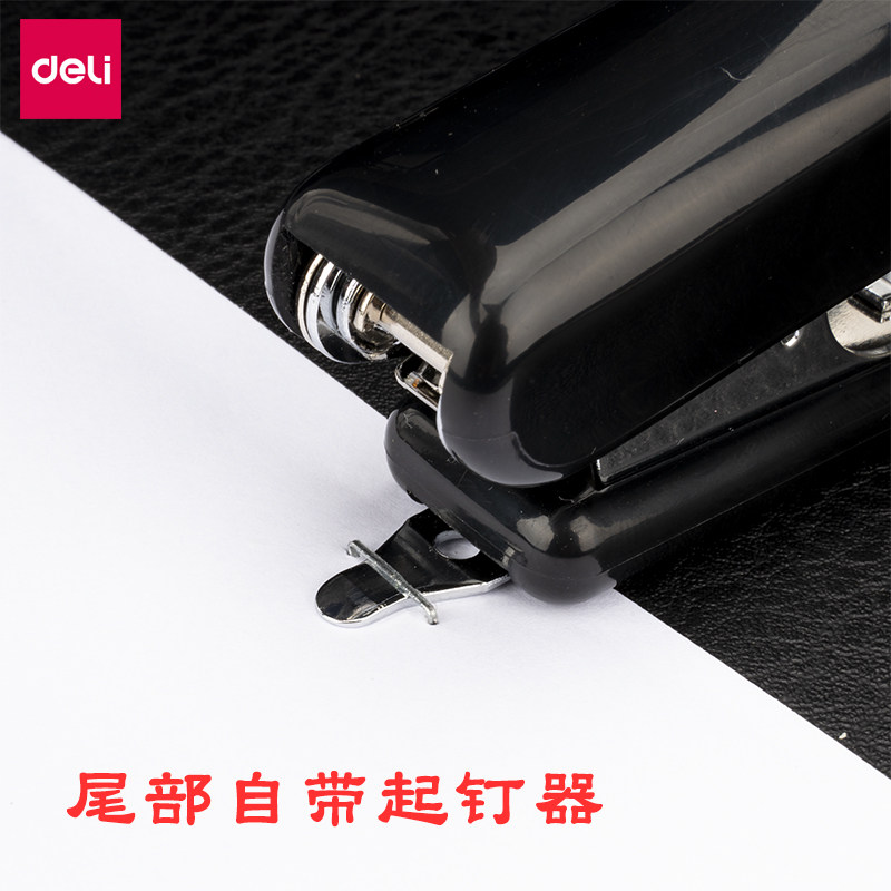 Deli Stapler for Students' Office Macaron Color Multi-Function Large Stationery Stapler Binding Machine Household Stapler stapler labor-saving No. 12 Stapler for Office Supplies