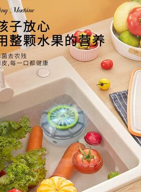 新款升级转转果蔬净化器洗菜神器食材清洗机除菌除农残自动洗菜机