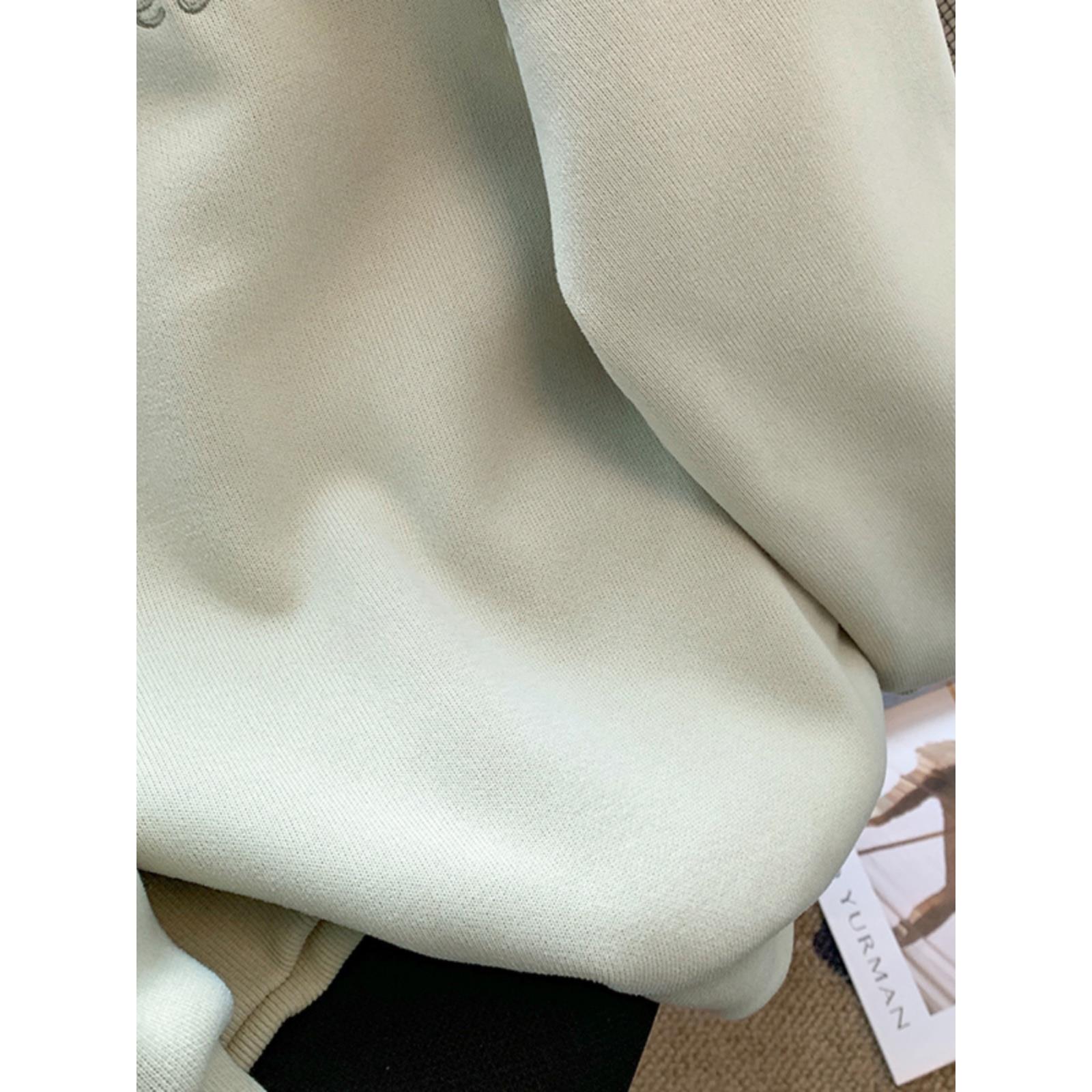 设计感小众假两件卫衣女2023新款秋冬季加绒加厚宽松独特别致上衣 - 图3