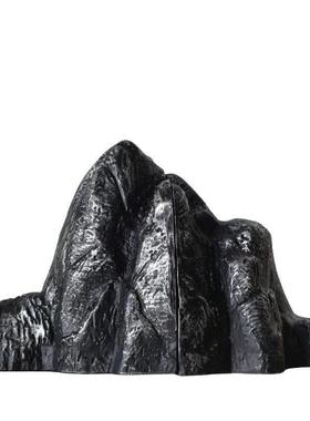 简约现代创意摆件 个性办公室云山书档书靠装饰 树脂工艺品摆件