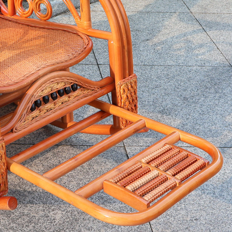 阳台户外摇摇椅藤椅躺椅老人休闲护腰摇椅摇摇椅真藤庭院逍遥椅子,淘宝优惠券,粉丝福利购,淘宝优惠卷