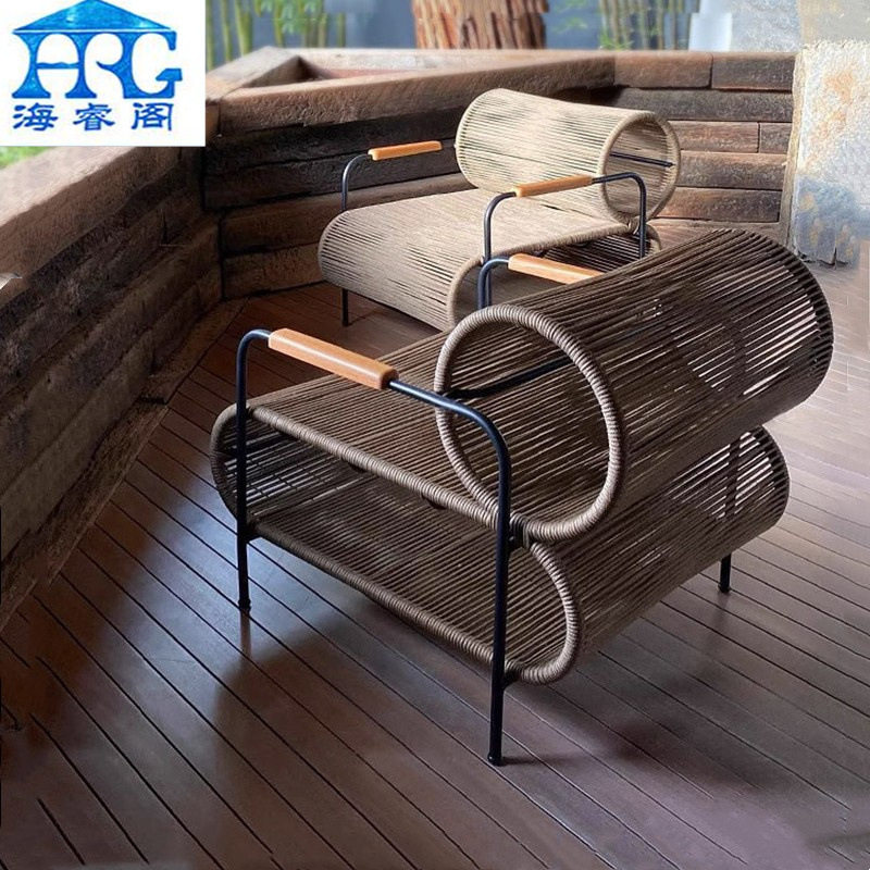 户外藤编沙发椅庭院酒店花园阳台茶几铝合金室外防水家具休闲藤椅,淘宝优惠券,粉丝福利购,淘宝优惠卷