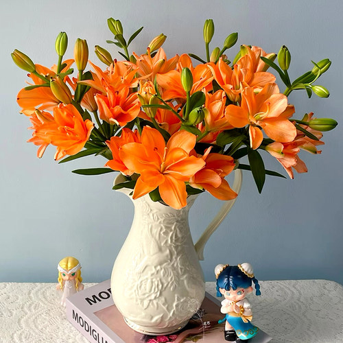 直播中国香水百合花鲜花高端花卉云南基地直发水培重瓣花束插花 - 图1
