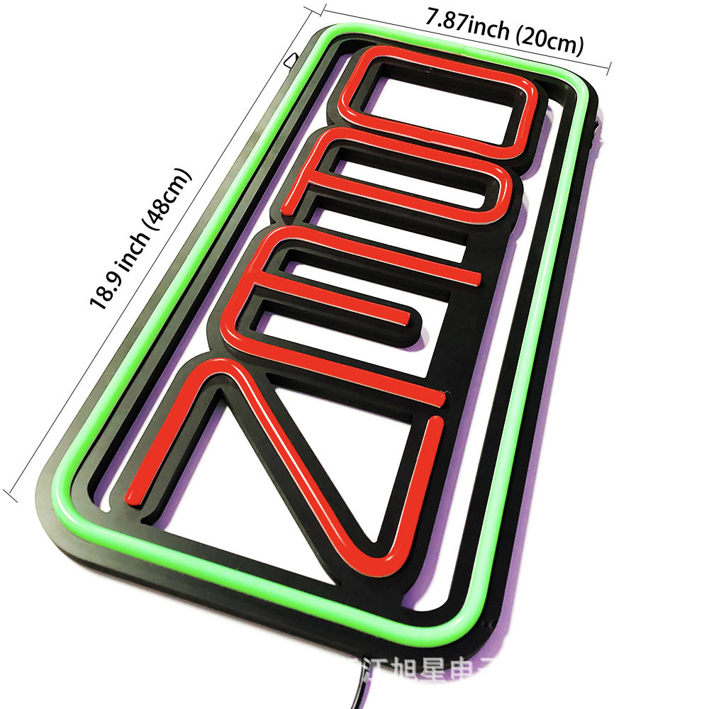 竖款LEDOPEN霓虹发光灯箱LED广告标识广告牌悬挂式安装LED灯箱,淘宝优惠券,粉丝福利购,淘宝优惠卷