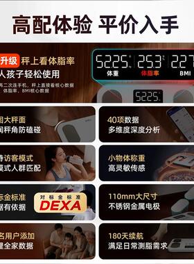 乐动力智能体脂称电子秤体重秤家用小型人体健康高精准度减肥专用