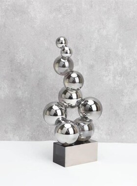 北欧创意烟灰水晶假山摆件u样板房售楼部卧室书房客厅桌面玄关饰