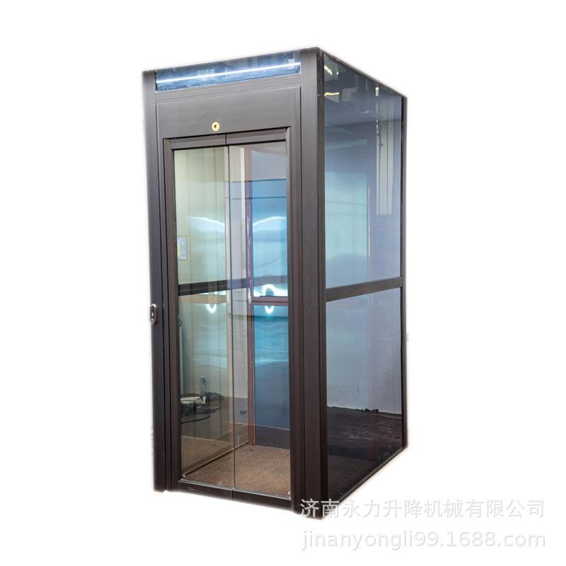 家用电梯室内外观光自建房复式小型二层三层私人液压曳引家用电梯 - 图3