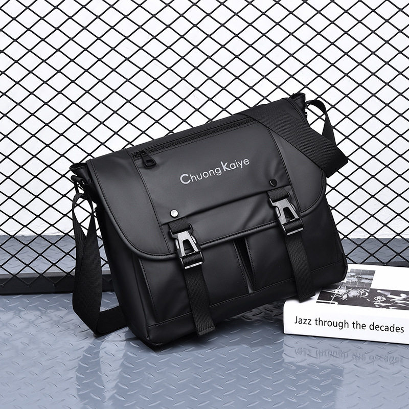 新款 ChuongKaiye男士斜挎包多功能防水单肩包ipad潮牌斜背机车包,淘宝优惠券,粉丝福利购,淘宝优惠卷