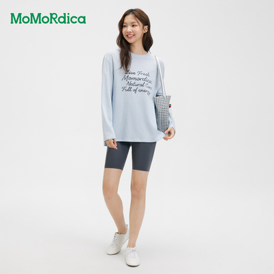 【所有女生的衣橱直播间】Momordica亨利领长袖T恤/字母T恤