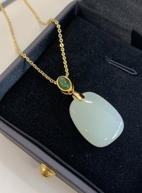 珠宝正品天然和田玉无事牌光棍节礼物脱离单身礼物山料无事牌