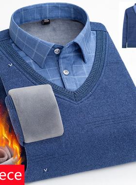 极速High Qualityl Men's Winter Fleece Warm Pullover Clas