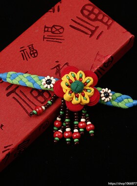 极速批 发民族风纯手工制布艺手链手工饰K品民族布艺手链手镯珠子