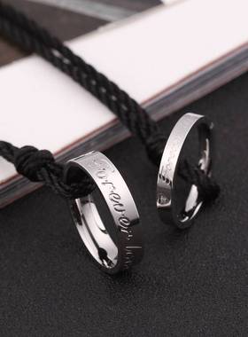 极速japan and sjouth korea version of the ring necklace male