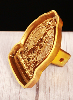 极速擦擦模具纯铜佛像泥佛像复制工具图案清晰 供佛摆件Z 大白伞