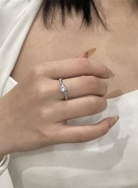 极速coolc wind high sense dark purple unique opening ring ri