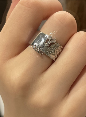 极速cool fashion avant-garde meBtal opening adjustable ring