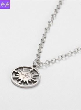 极速European Men Hiop hop necklace Pendant Simple accessorie