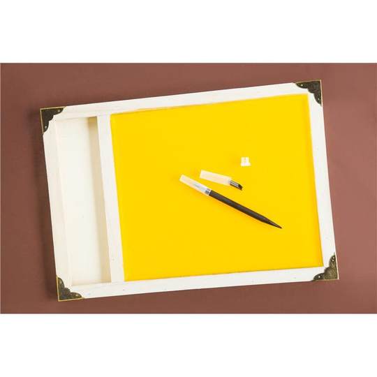 Paper-cut wax plate, handmade paper carving tool, yellow wax plate, professional pad, beeswax plate, handmade children's manuscript, non-greasy and non-stick