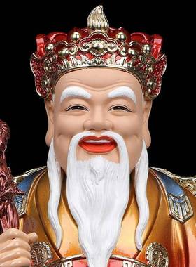 土地公像树脂土地公公土地婆婆神像一对门官土地福德正神小庙户外