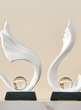 简约风生水d起酒柜电视柜装饰摆饰轻奢高档客厅玄关办公室桌面