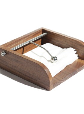 轻奢样板间创意纸巾盒 餐厅酒店软装I饰品摆件 简约皮革纸巾架