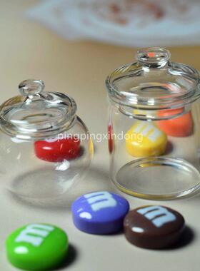 现货迷你糖果罐娃娃屋用微缩模型摆件小小收纳茶叶罐储物罐可定