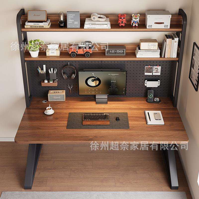 Book desk, household desk, bedroom, student desk frame with hole in the desk, simple electric storage for study GL-K