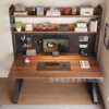 Book desk, household desk, bedroom, student desk frame with hole in the desk, simple electric storage for study GL-K