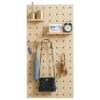 U worker's uncle's entrance hall VJN wooden hanging hole board wooden storage rack door wall storage hanger wall hanging 9