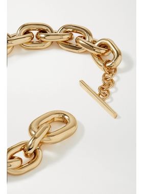 【礼物】Paco  Rabanne 秋女金色粗链项链